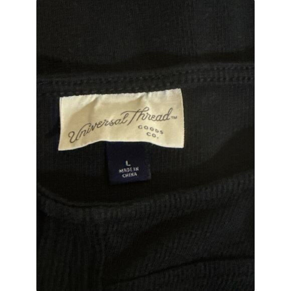 Universal Thread Women's Sleeveless Ribbed Knit Corset Mini Dress Size L Black - Picture 8 of 8